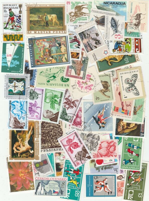 250pcs LOT OF DIFFERENT WORLD USED STAMPS  FREE SHIPPING from GREECE