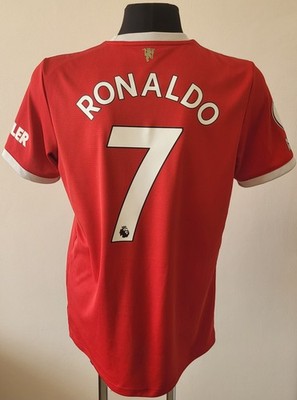 Manchester United 2021-2022 Home Adidas shirt #7 Cristiano Ronaldo size Large
