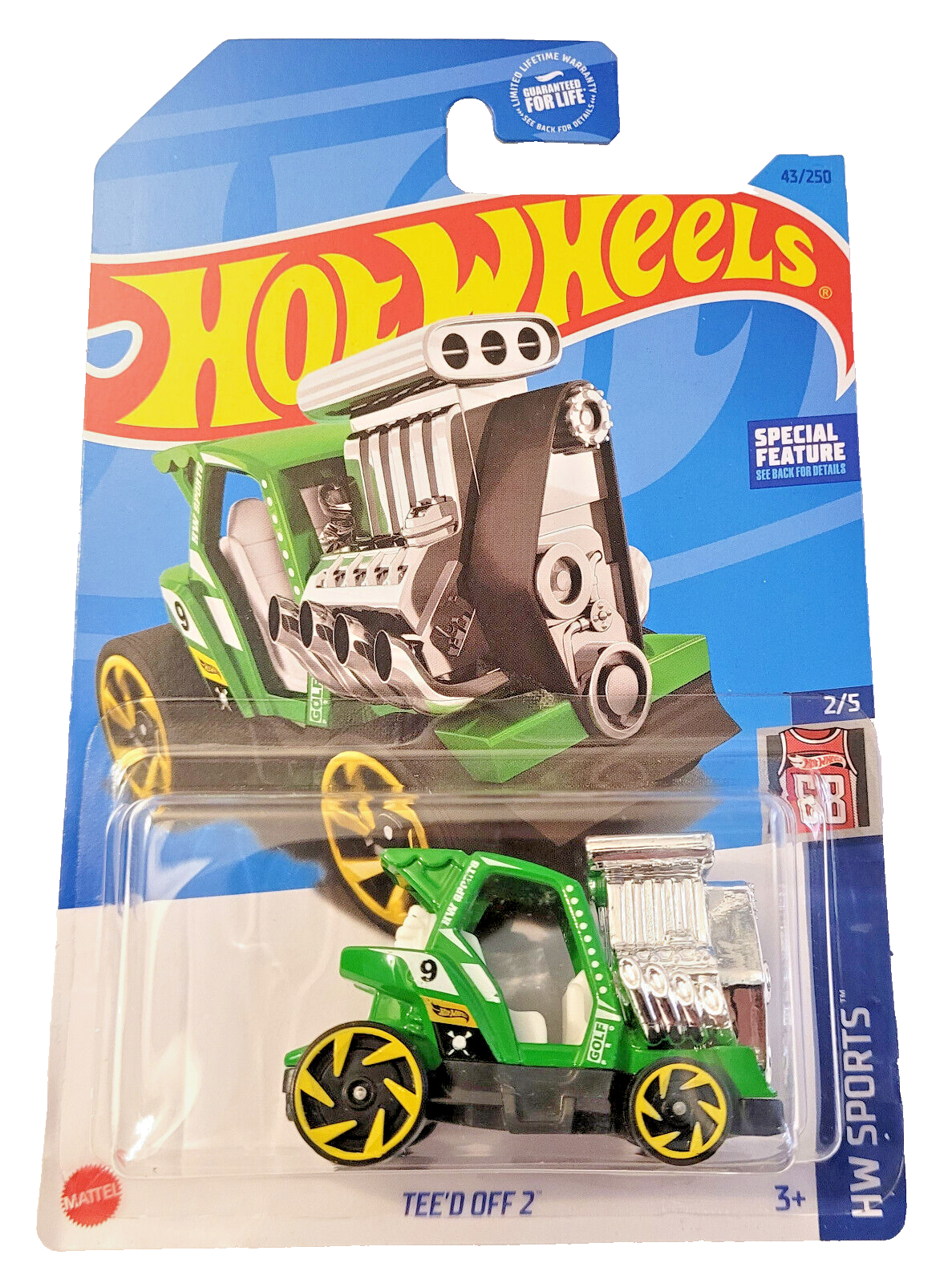 2023 Hot Wheels Tee'd Off 2 #43/250 (Green) HW Sports 2/5