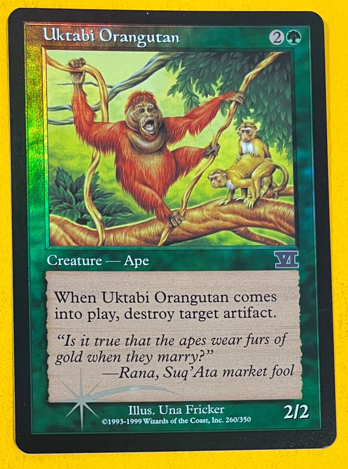 【MTG】ウークタビー・オランウータンfoil 買取相場】-MtG-(英)【Foil】ウークタビー・オランウータン