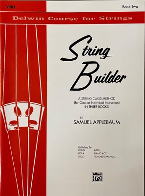 Belwin Course for Strings Series String Builder for Viola Book Two 2 Music Book