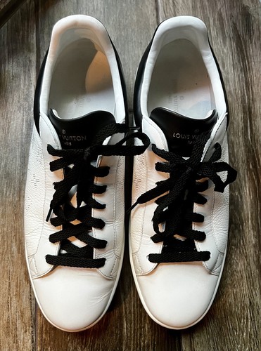 LOUIS VUITTON Luxembourg Line White Leather Sneakers Men LV
