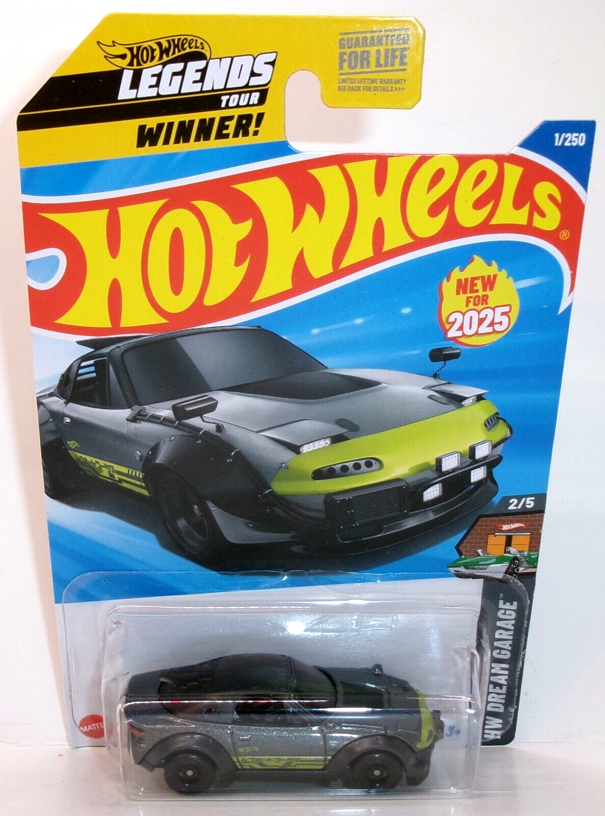 2025 HOT WHEELS HW DREAM GARAGE 2/5 GRAY MAXDA MX-5 MIATA LEGENDS