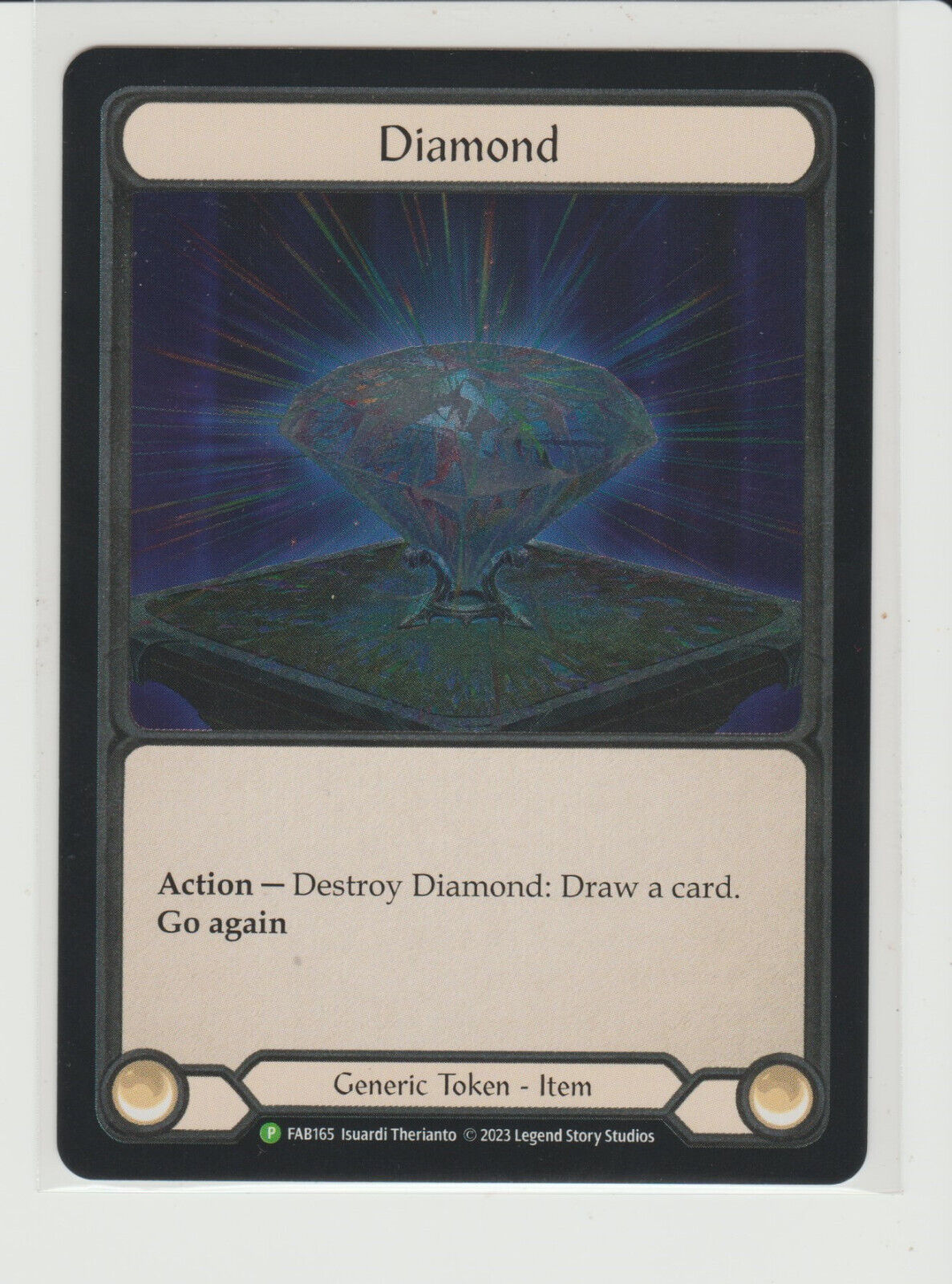 Diamond Cold Foil Promo FaB Card FAB165 Alpha Investments Diamond Cold Foil Promo FaB Card FAB165 Alpha Investments