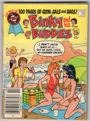 Binky & His Buddies DC Blue Ribbon Comic Digest #53 1984 Bikini Beach GGA Cover