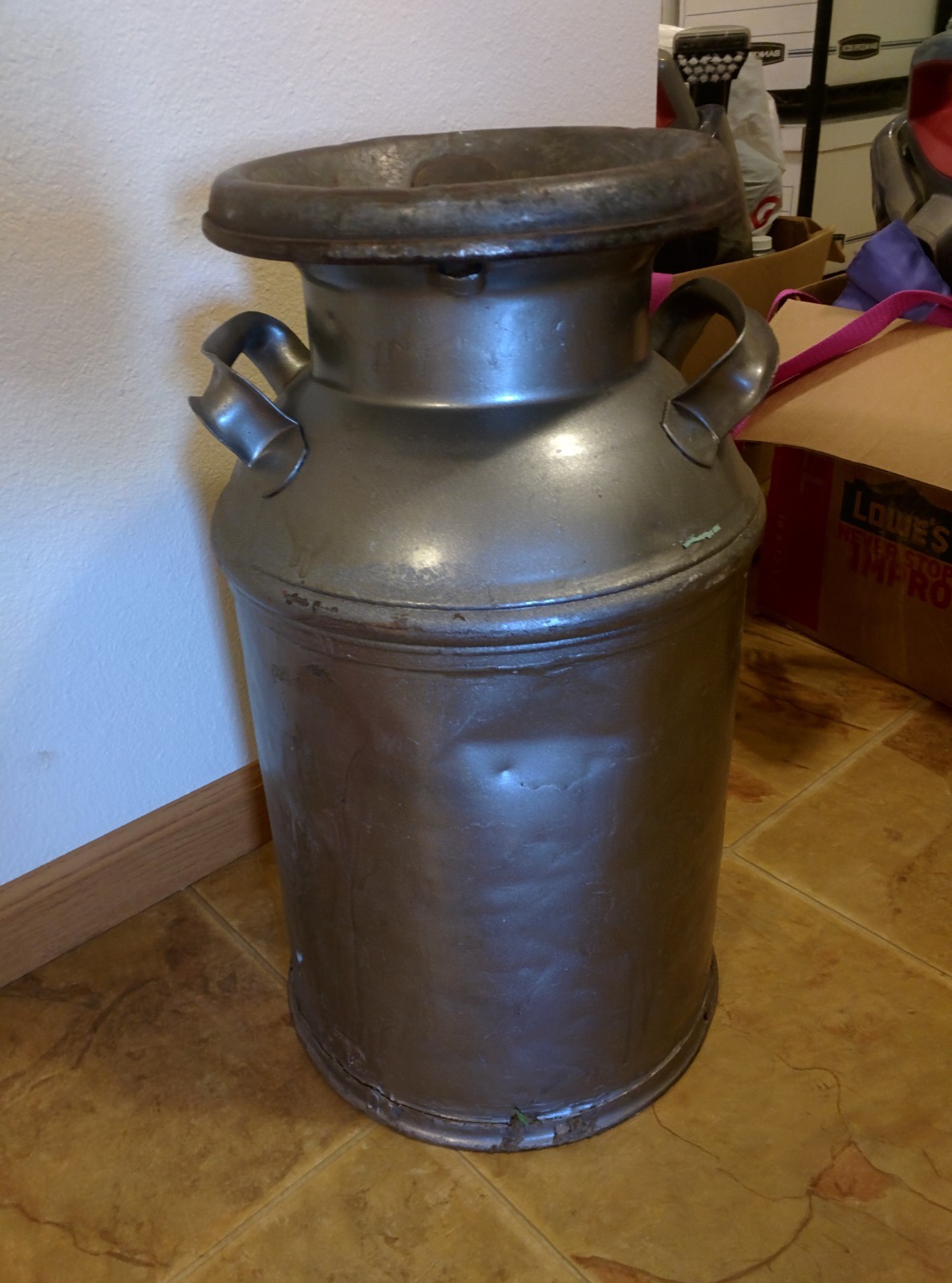 5? Gallon Milk Can Vintage DAIRY FARM 20