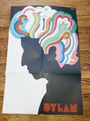 Bob Dylan 1966 Original Pop Art poster Milton Glaser Psychedelic Silhouette