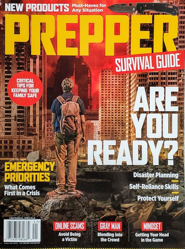 PREPPER SURVIVAL GUIDE ☆ Centennial Magazine ☆ GRAY MAN ☆