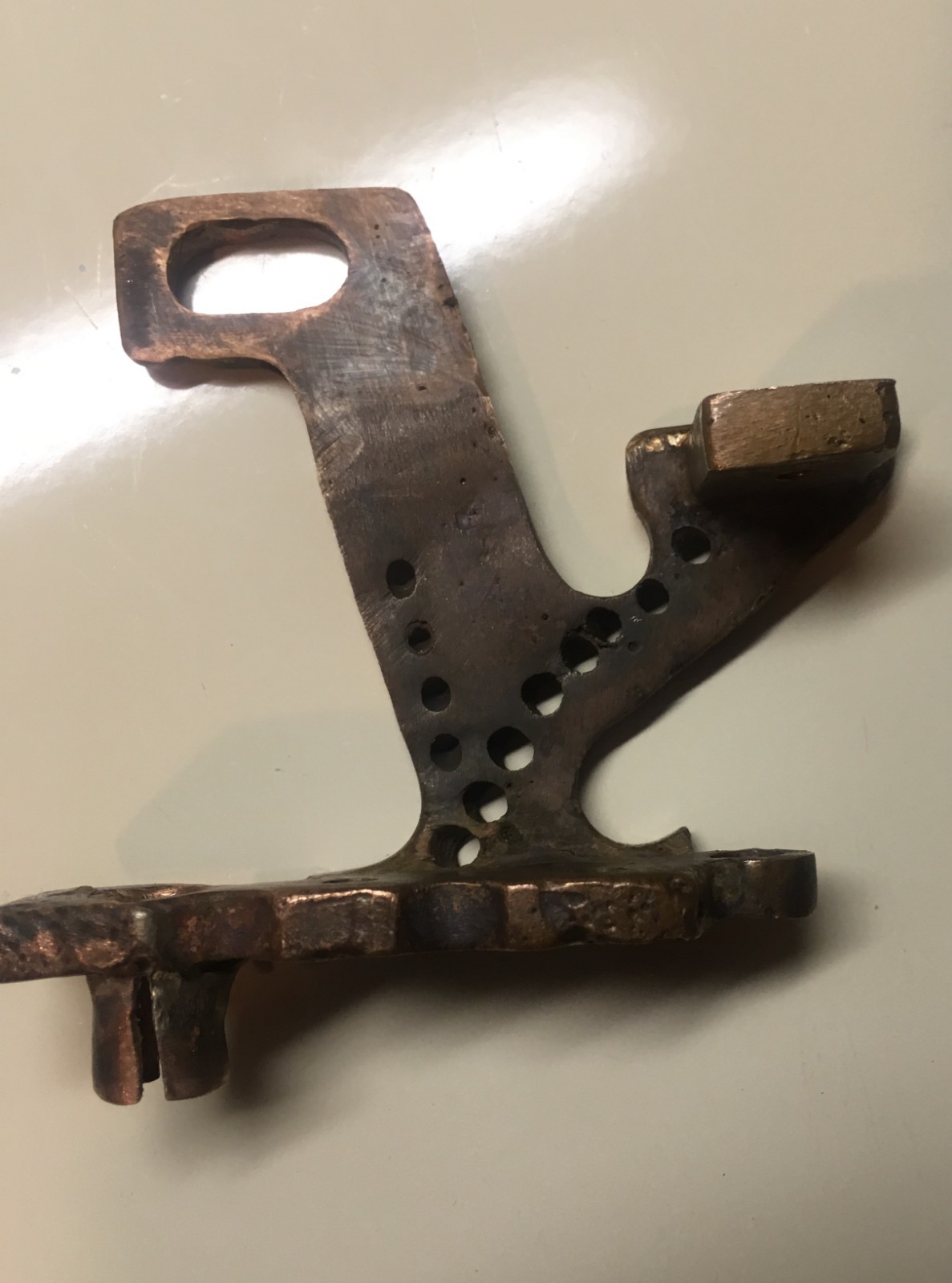 Paul Rogers Style hand cast red brass tattoo machine frame not Cain Ciferri