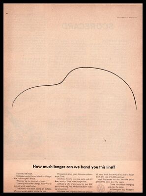 1964 Volkswagen America ''How Much Longer Can We Hand You This Line?'' VW Print Ad