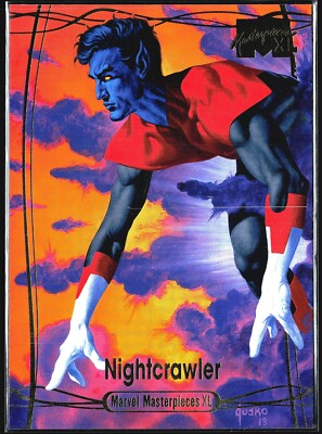 2024 Marvel Masterpieces XL 5x7 Nightcrawler Gold Foil /1999 #50