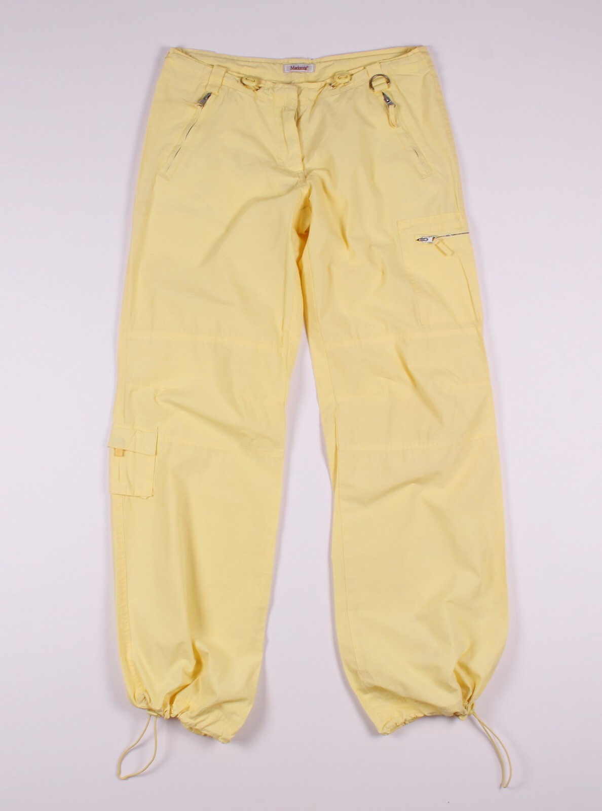パンツ 1990s 2tac milleniche buggy slacks old Vintage Y2K Madonna Baggy Cargo Yellow Pants Trousers Size S