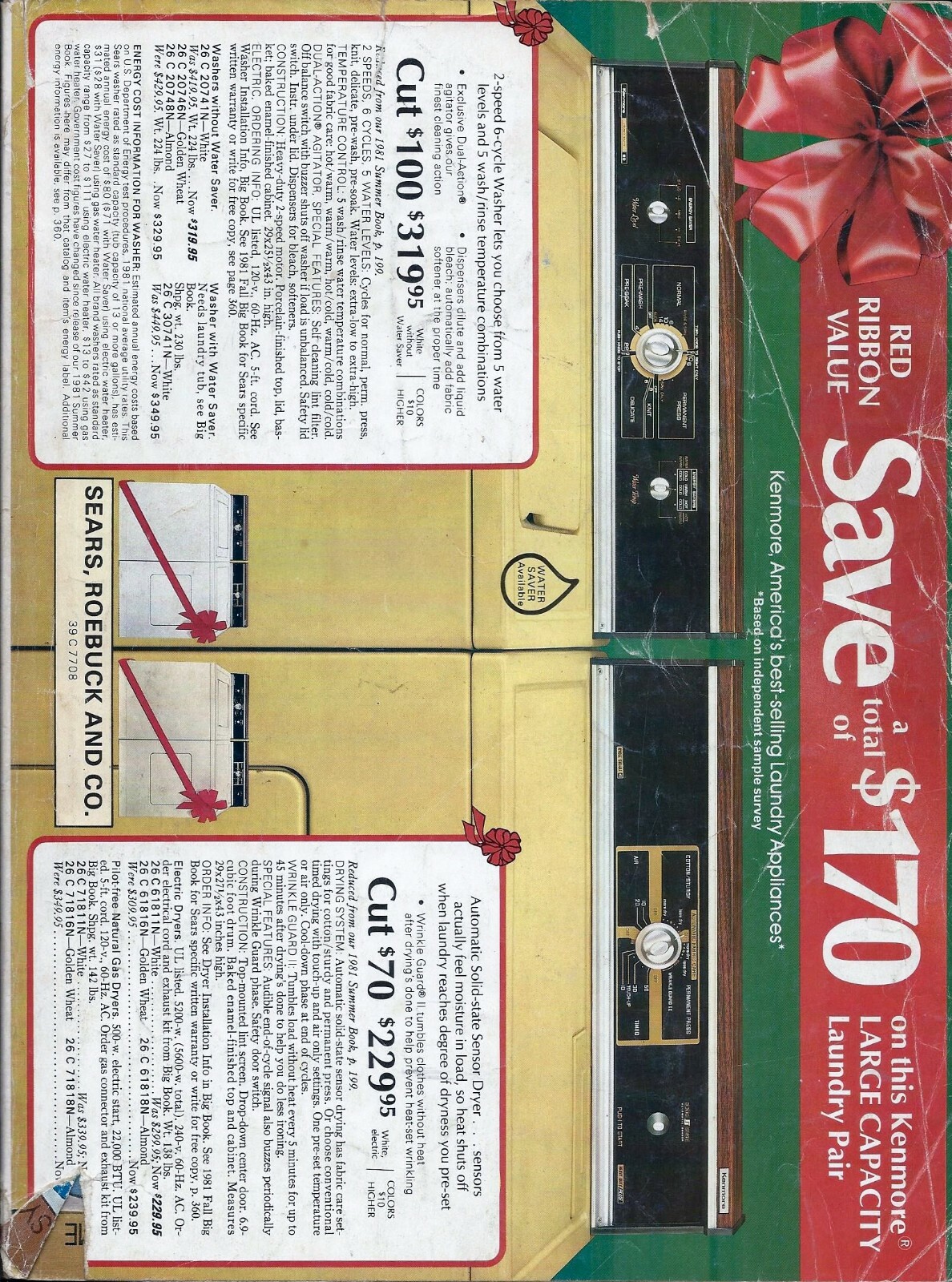 SEARS WISH BOOK FOR THE 1981 SEASON CHRISTMAS CATALOG