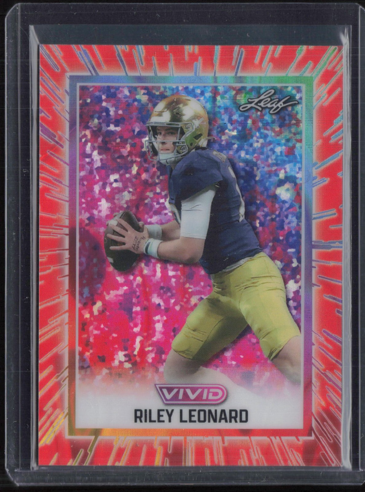 2025 Leaf Vivid Lava Red Riley Leonard 1/1