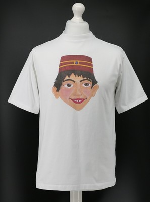 LATE CHECKOUT ISSA BELLBOY COTTON TEE T-SHIRT MENS S WHITE RRP£85 BR