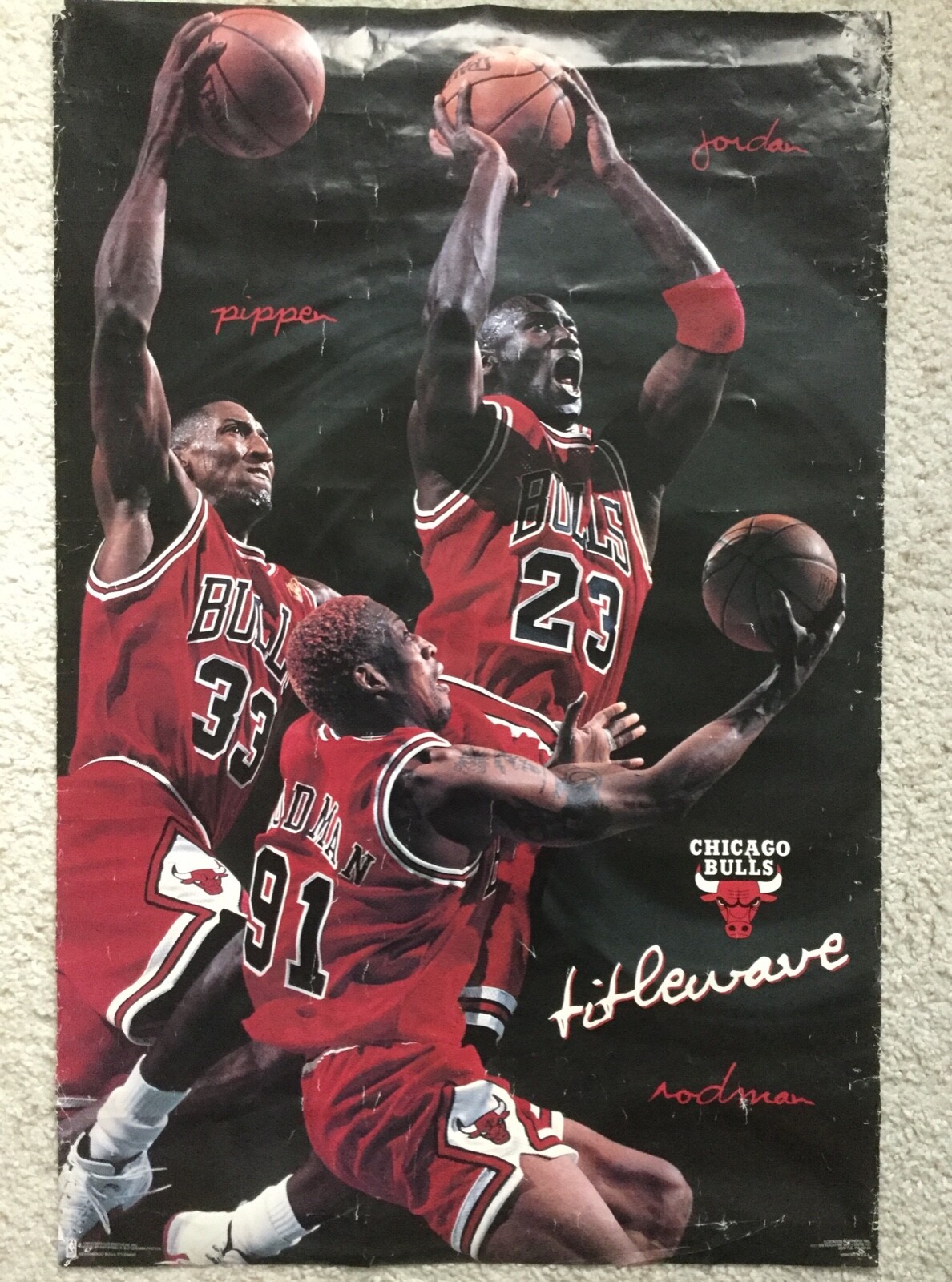 JORDAN PIPPEN RODMAN (TITLEWA) ポスター NBA｜バスケットボール 