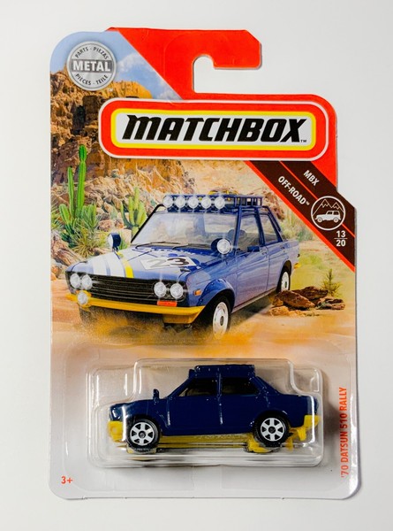 matchbox 70 datsun 510 rally