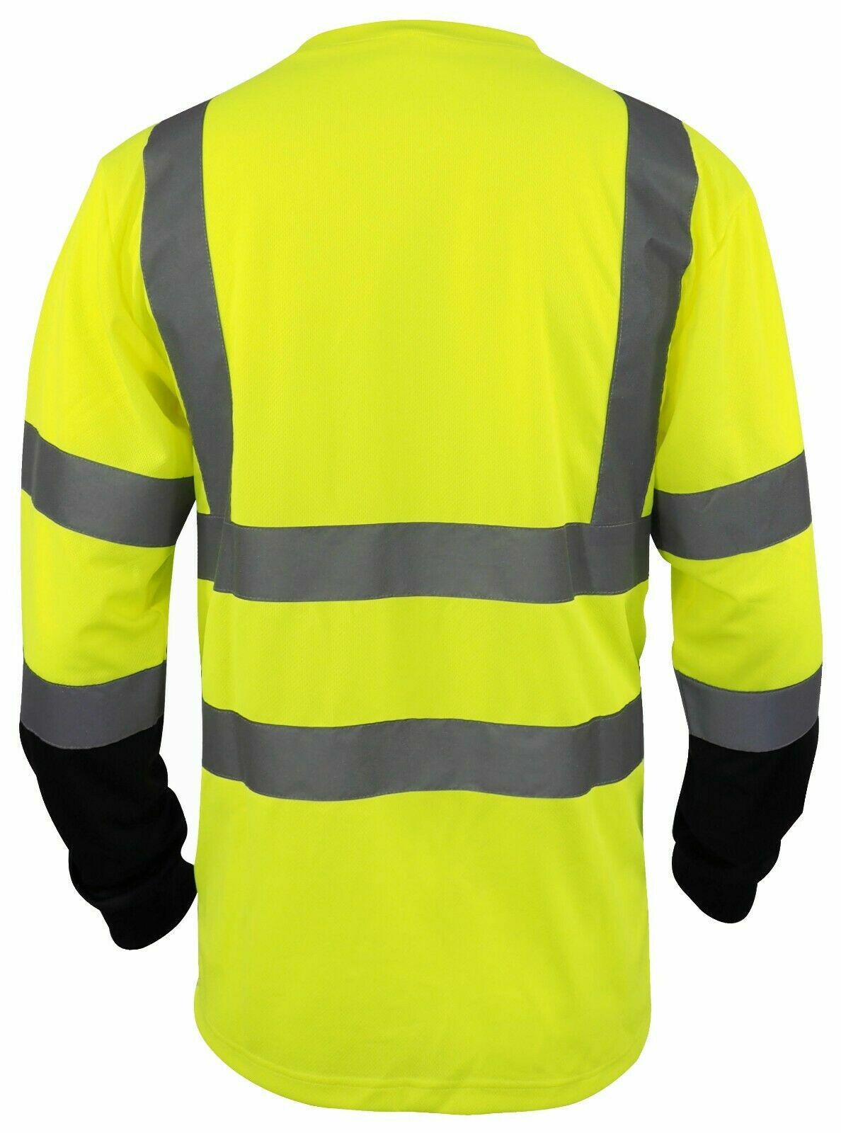 Hi Vis ANSI Class 3 Reflective Safety Green Long Sleeve T Shirts High Visibility