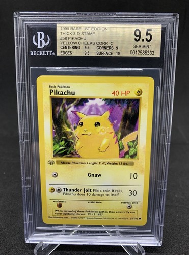 ピカチュウ　pikachu shadow less 1st 美品 ピカチュウpikachu shadow less 1st 美品