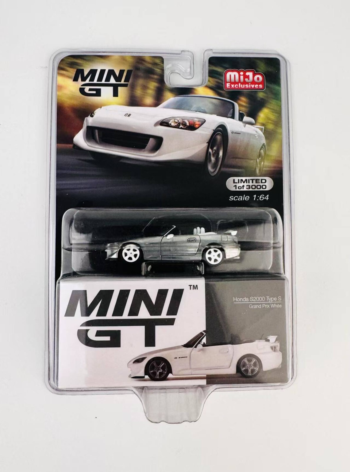 Mini GT 1:64 Honda S2000 AP2 Type S Grand Prix White 349