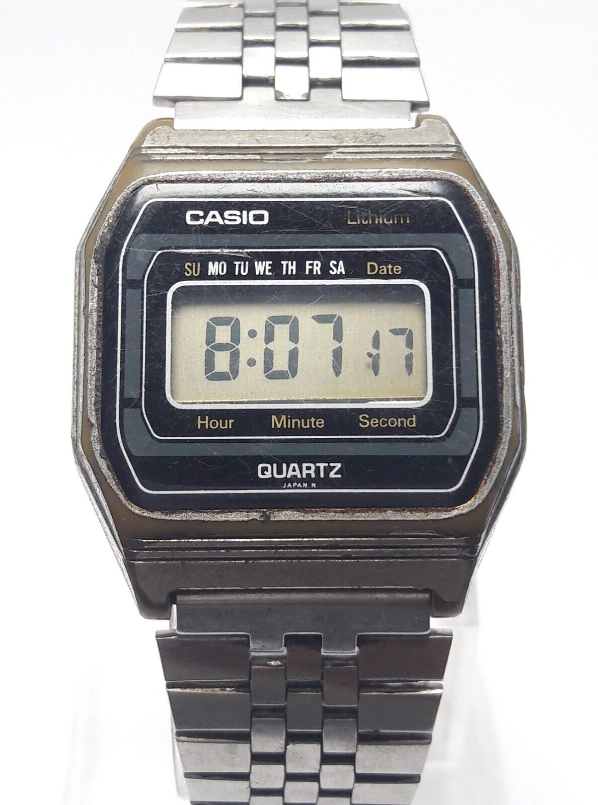 Casio Lithium 155-B817 Digital Vintage Quartz Men's Watch Casio Lithium 155-B817 Digital Vintage Quartz Men's Watch