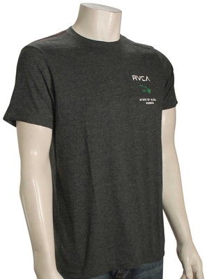 

Футболка RVCA State Of Aloha — темно-серый/зеленый — новинка, Grey