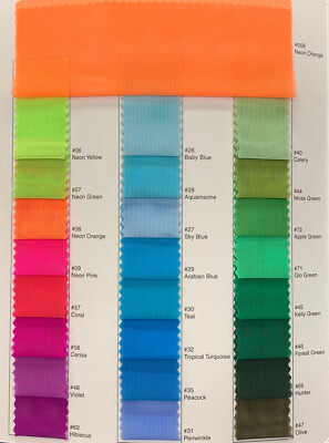 4-WAY Stretch Sheer MESH Net Fishnet Fabric BTY Dance - 76 COLORS