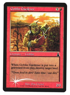 Magic The Gathering MTG - Urza's Destiny UDS 1999 - #84 Goblin Gardener FOIL x1
