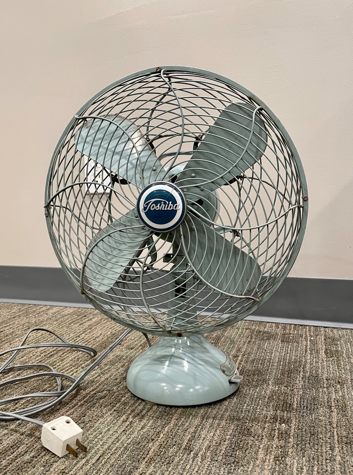 Vintage Beautiful Toshiba Oscillating Fan Tokyo Shibaura Vintage Beautiful Toshiba Oscillating Fan Tokyo Shibaura