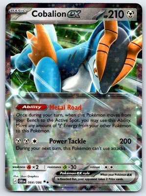 Cobalion ex 064/086 Double Rare ME04: Chaos Rising NM - Pokemon TCG