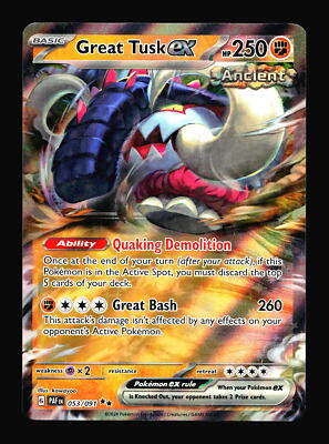 ②PALAFIN ex GEM MT 10 3-piece set Pokémon TCG Palafin Paldean Fates 124/091 Holo Shiny Rare