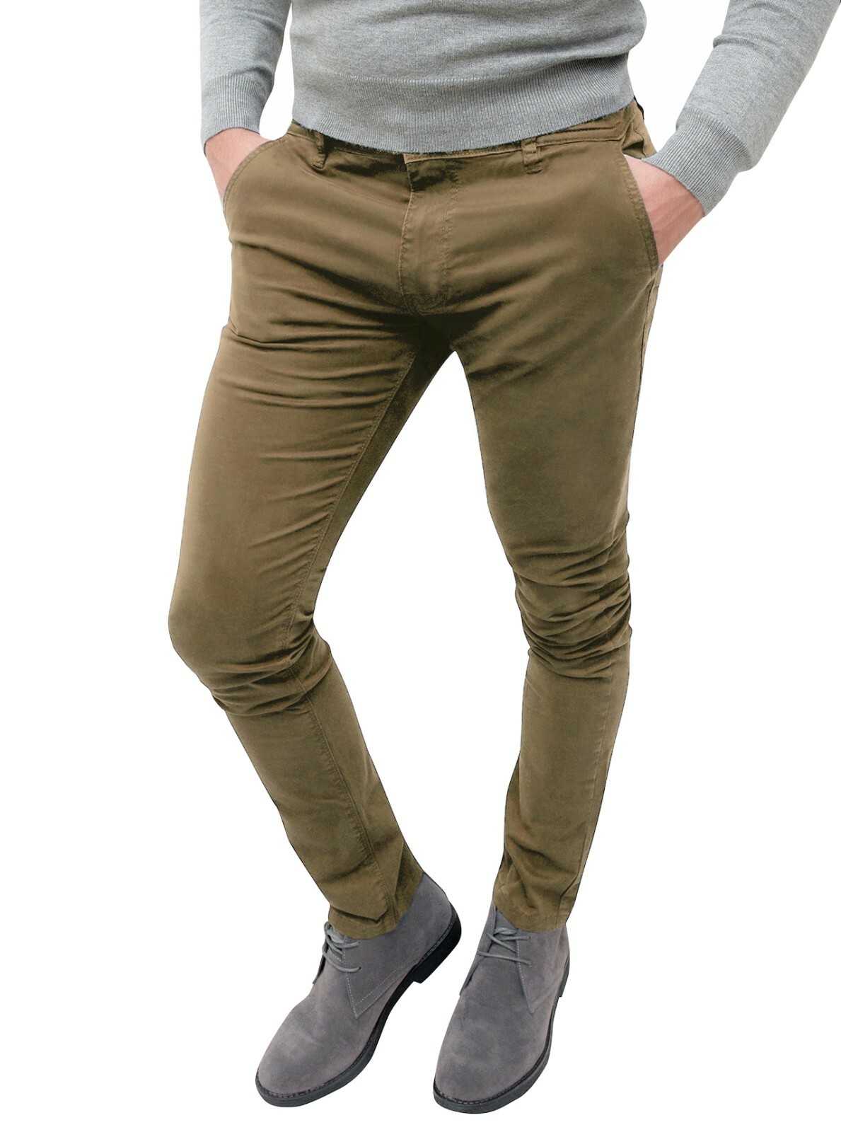 Pantaloni uomo Sartoriali autunno inverno Fango Marrone eleganti in cotone