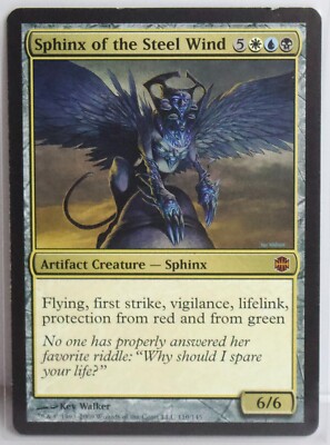 Sphinx of the Steel Wind [Near Mint] MTG Mythic Rare {Alara Reborn}
