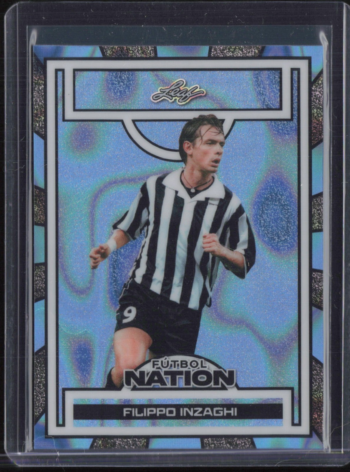 2025 Leaf Futbol Nation Lava Platinum Filippo Inzaghi 1/1 Auto Autograph