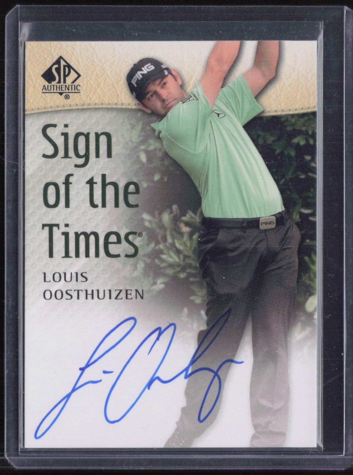2013 SP Authentic Sign Of The Times Louis Oosthuizen Auto Autograph