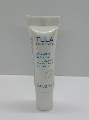 NEW Tula 24-7 Ultra Hydration Triple-Hydra Complex Day Night Serum 0.24oz AUTHNT