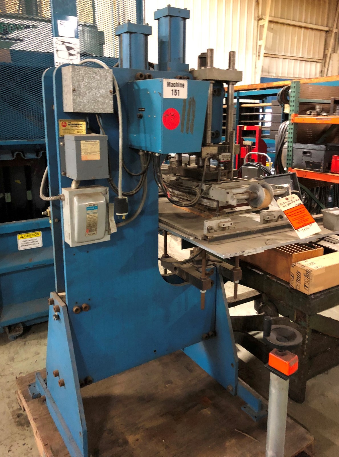 Acromark Hot Stamping Press Model 830-200. Loc erc10336 /CG