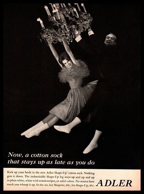 S Couple Swinging From The Chandalier Print Ad