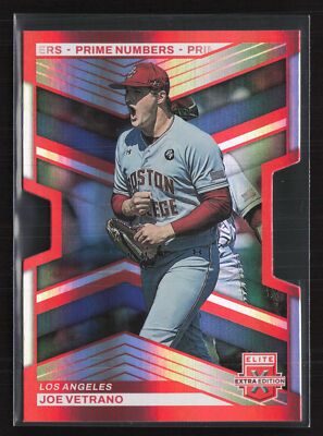 Joe Vetrano 2023 Elite Extra Edition #124 Prime Numbers A Die-Cut /200