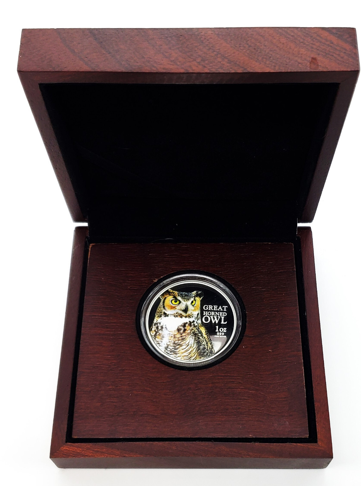 グレートホーンドオウル 1オンス 銀貨 2013年 ニウエ 2ドル 2013 Niue Colorized Great Horned Owl S$2 1 oz 999 Silver