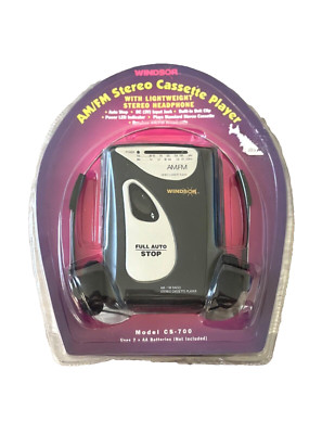 Windsor AM/FM Stereo SILVERADO Cassette Player with Head Phones Model CS-700