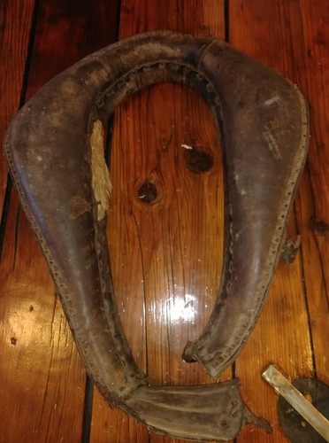 Antique Horse Collar  Draft Harness Yoke Leather
