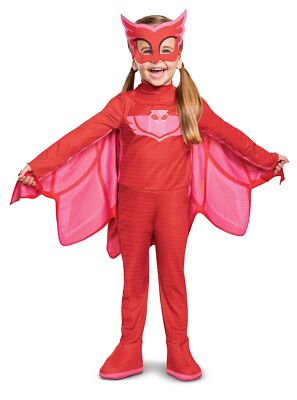Disguise PJ Masks Owlette Costume, Deluxe Kids Light Up Jumpsuit Outfit and...