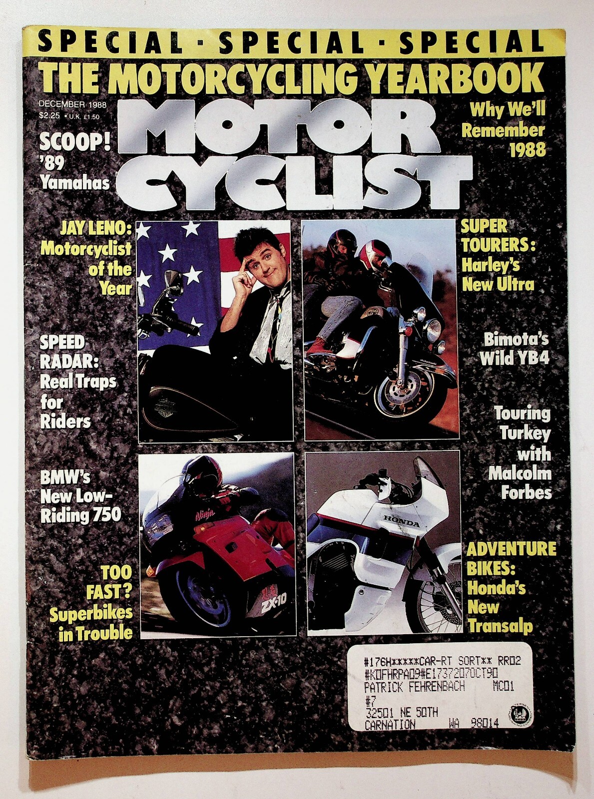 1981 January Motorcyclist Motorcycle Magazine Jay Leno