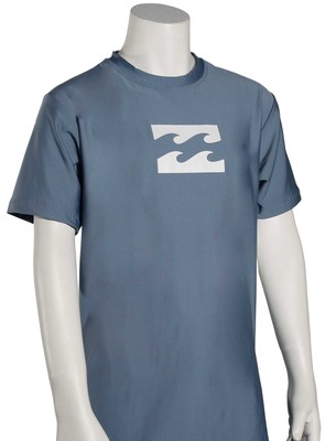 

Рубашка для серфинга Billabong Boys All Day Wave SS — Blue Slate — Новинка, Синий