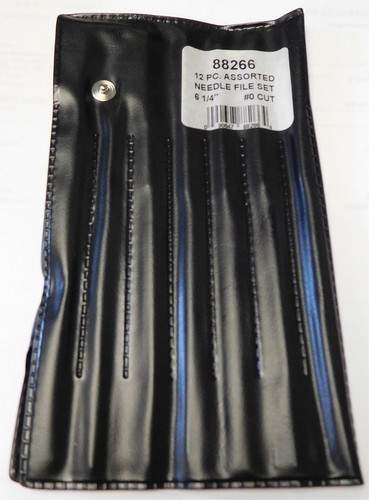 Warrensville 88266 Watchmakers 12 Pc Swiss Pattern #0 Cut Needle File Set