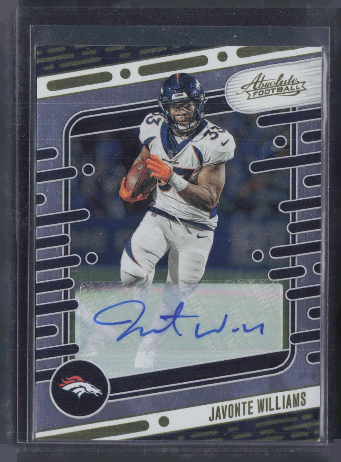 2024 Panini Absolute Football #31 Javonte Williams Auto Autograph
