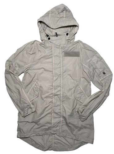 G-STAR Raw Men's XS Batt Hdd Parka Loose Hooded Jacket Grey