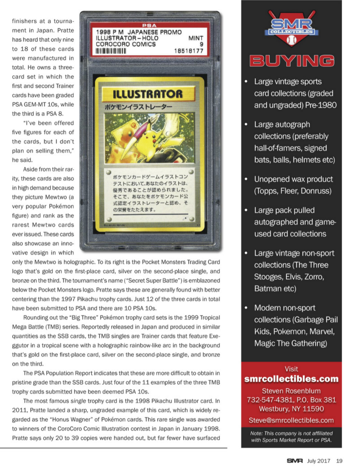 World's most valuable Pokémon card, Pikachu Illustrator, appears at