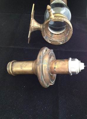 VERY RARE TROLLEY SHIP RAILWAY LANTERN PUSHUP LAMP DAYTON MFG. CO